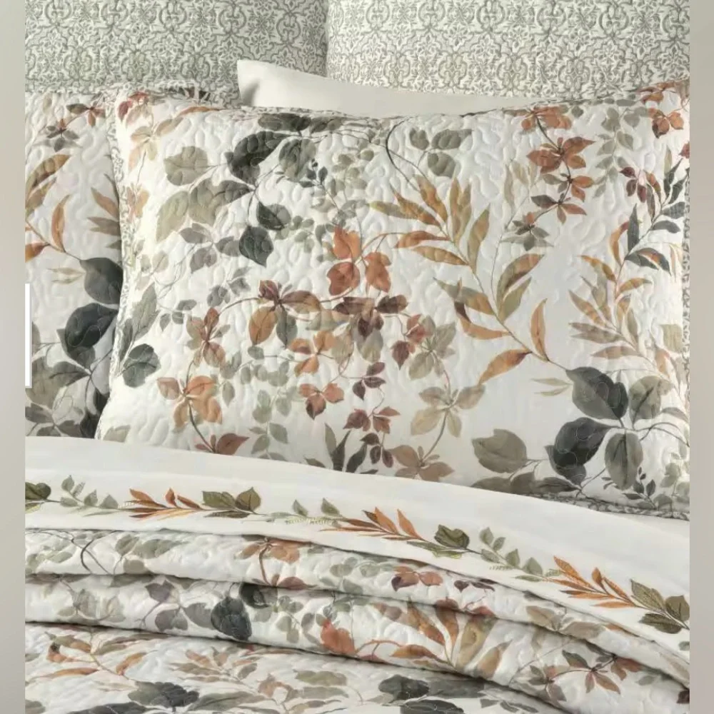 Royal Court Evergreen Quilt Set. - King NEWT